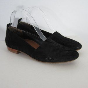 Paul Green Womens 7 M Black Slip On Leather Loafers Flats UK 4.5 originally $300